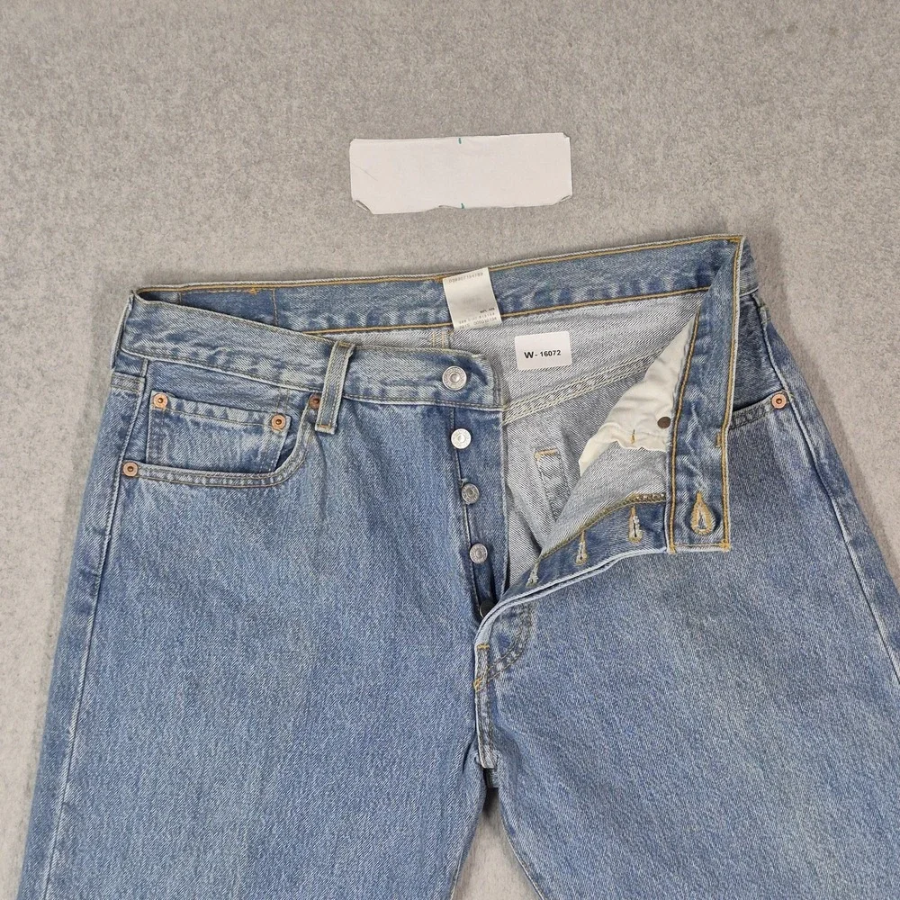 Levi's 501 Men Jeans 34X29 Blue Denim Y2K Original Fit Straight Leg 28